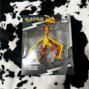 Pokemon Select Moltres Action Figure - Vibrant Yellow and Fiery Orange